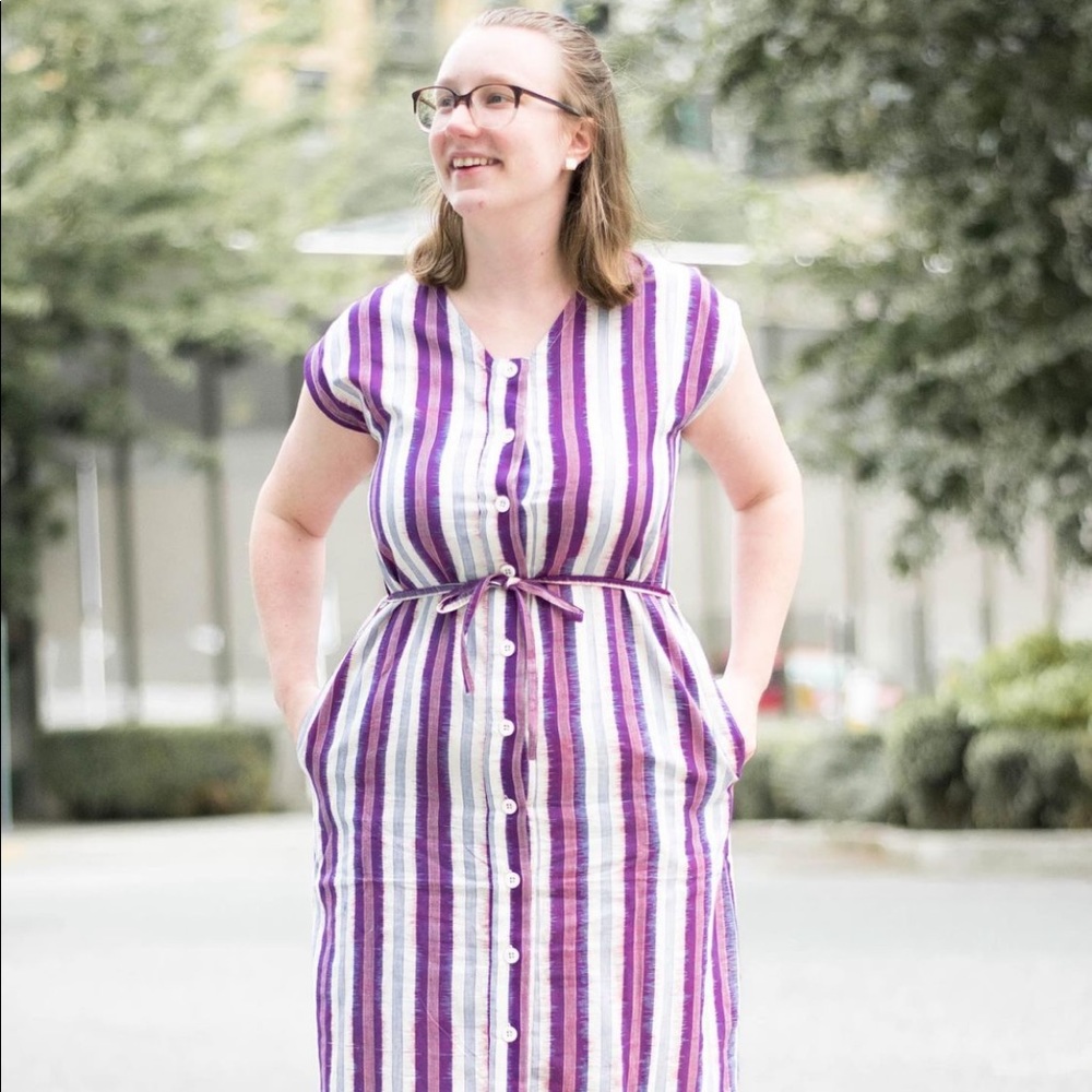 Purple & White Fair Trade Dress